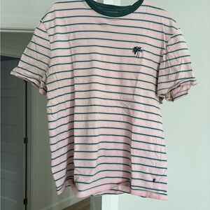 Striped Pink and Green Men's Shirt